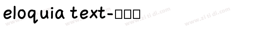 eloquia text字体转换